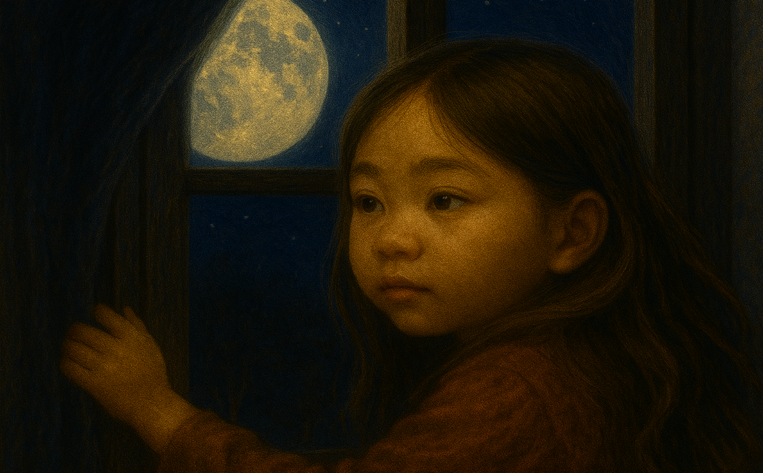 The Little Girl Who Was a Friend of the Moon 🌙 Story Banner